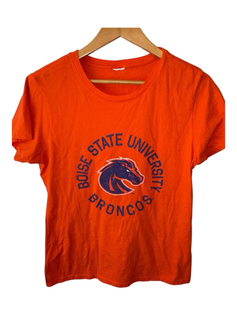 Boise State University Broncos Orange Tee Size Large